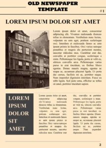 Free Old Newspaper Template For Google Docs