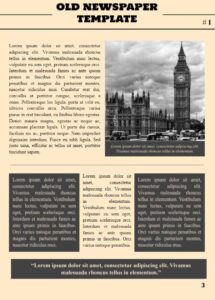 Free Old Newspaper Template For Google Docs