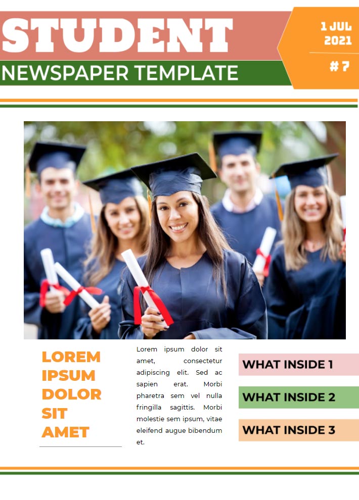 Free Student Newspaper Template For Google Docs