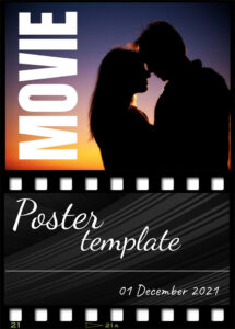 Free Dark Movie Poster Template For Google Docs