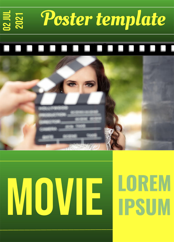 Poster Movie Template for Google Docs