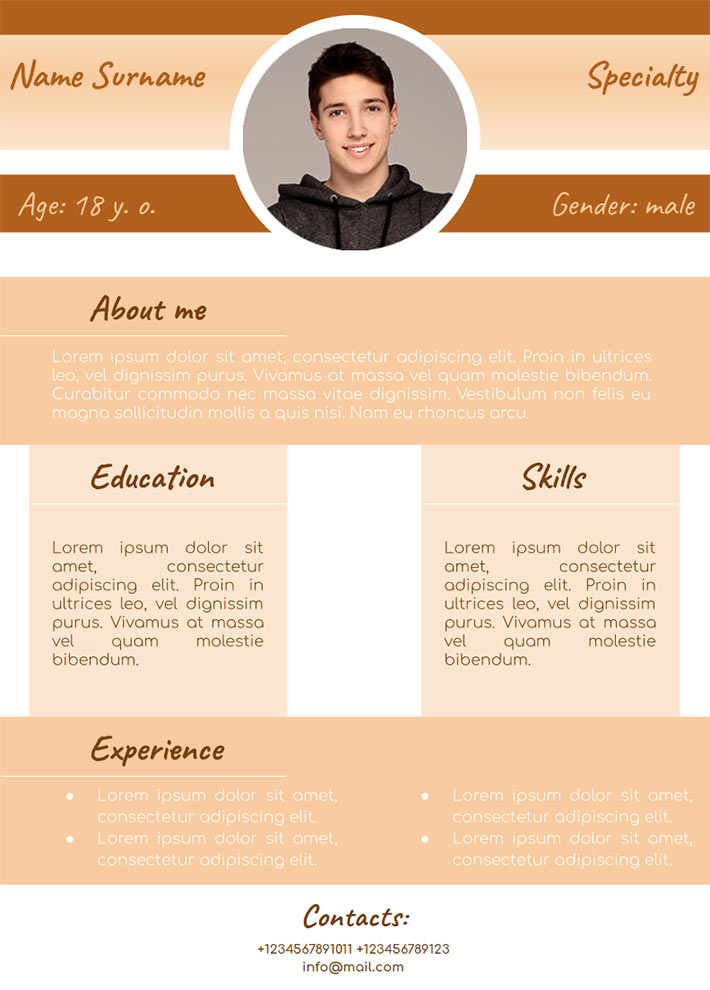 CV Template for Google Docs