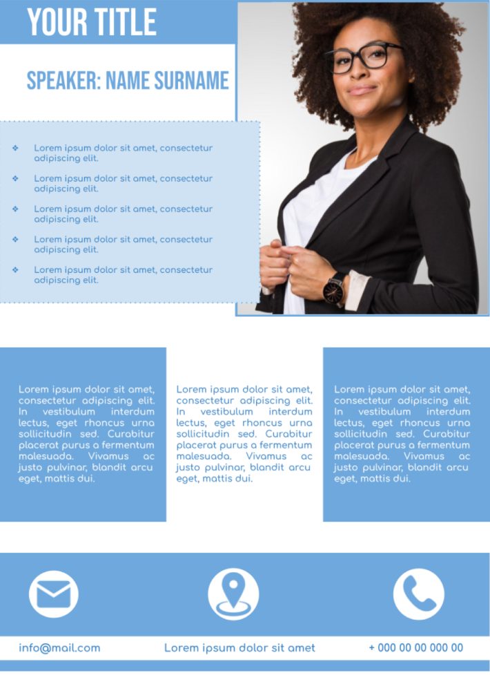 Business Conference Brochure Template for Google Docs