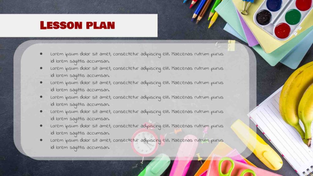 Lesson Template – Free Google Slides Template