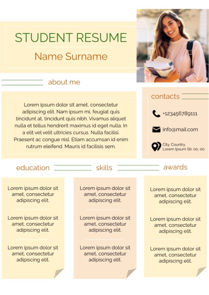 student resume template google docs