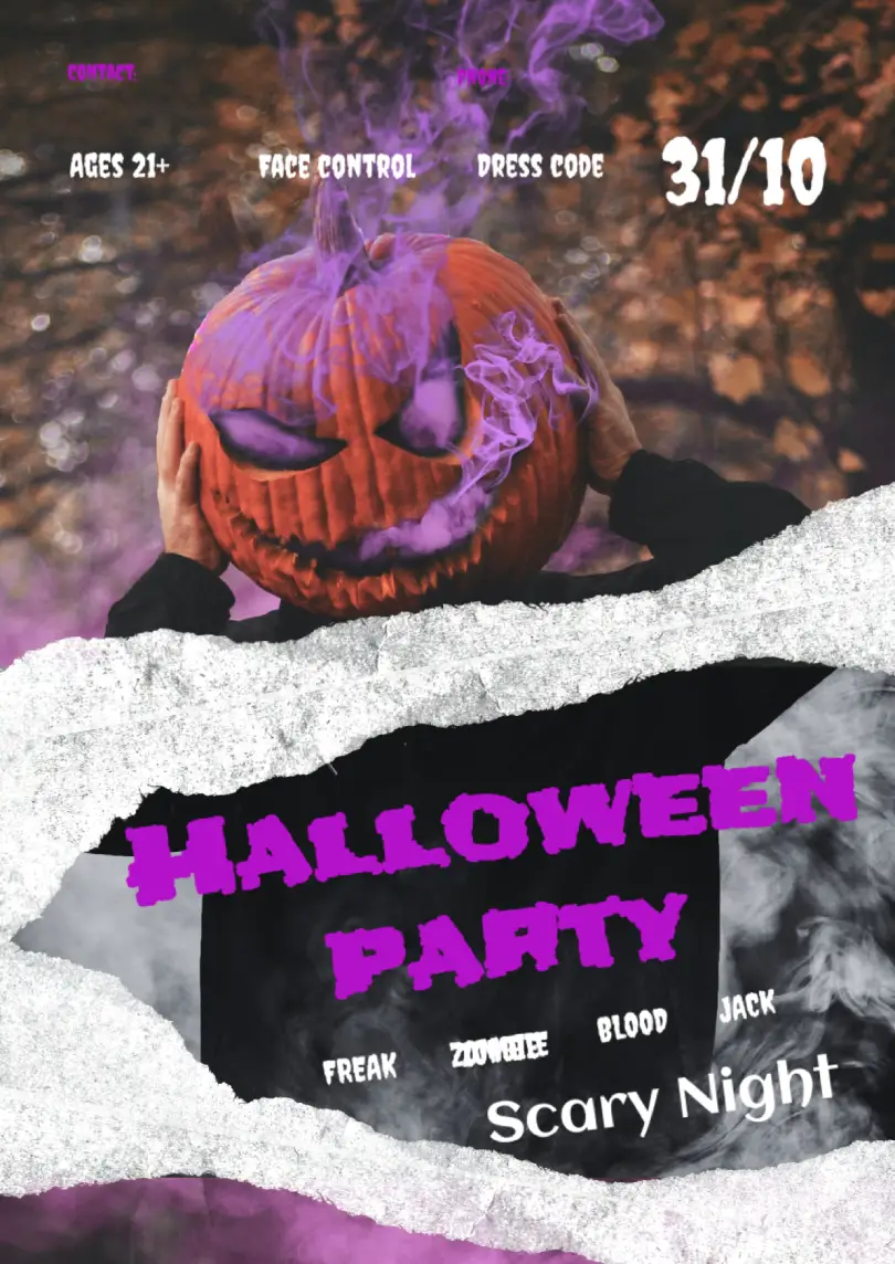 Halloween Flyer Template for Google Docs