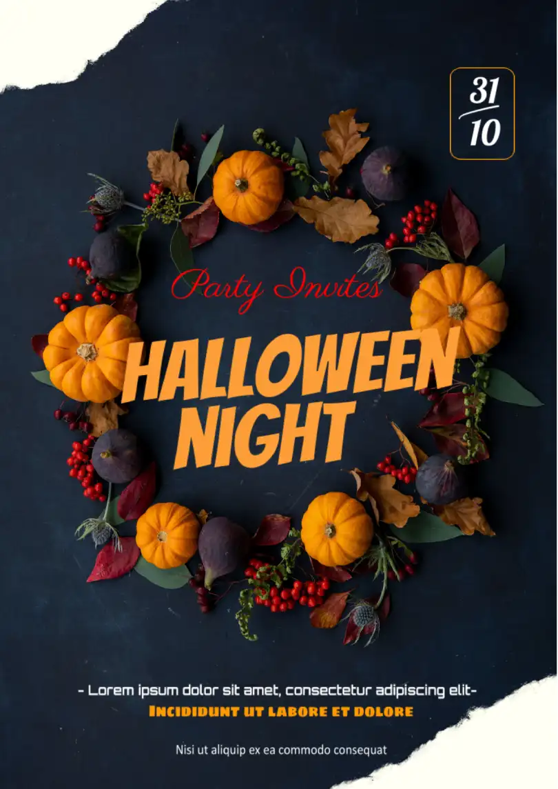 Halloween Party Flyer Template for Google Docs