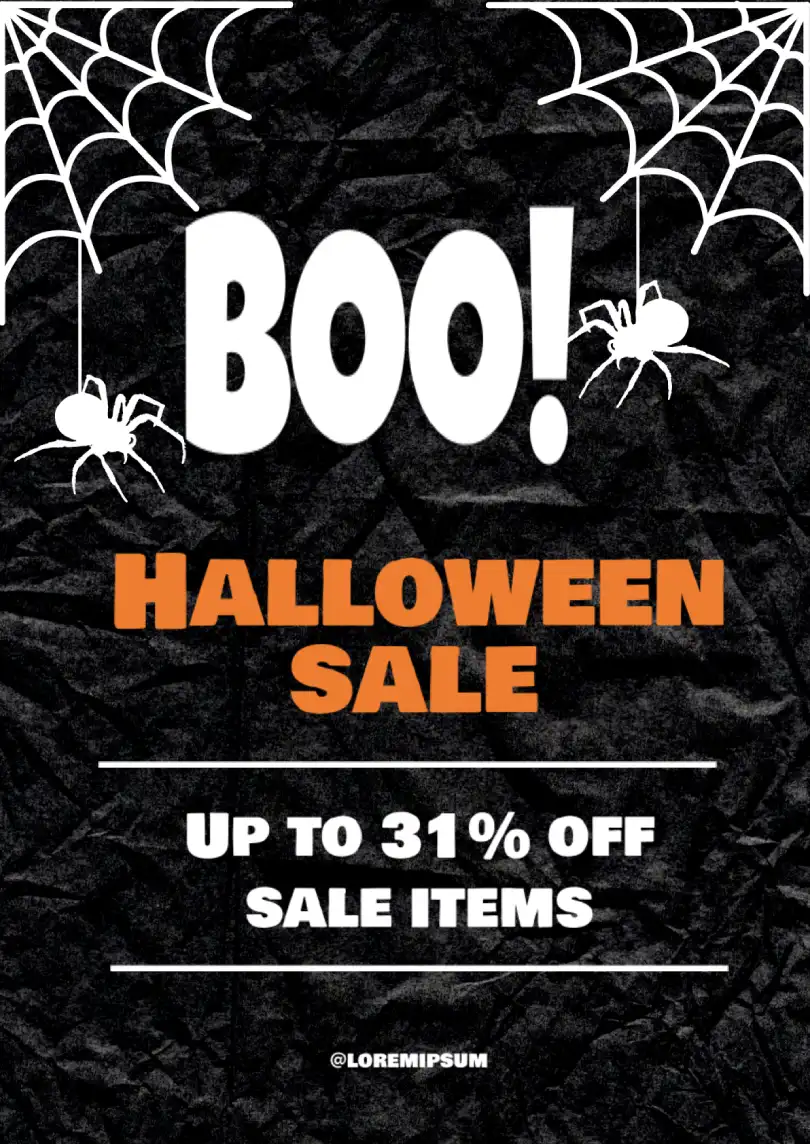 Flyer Halloween Sales Template for Google Docs