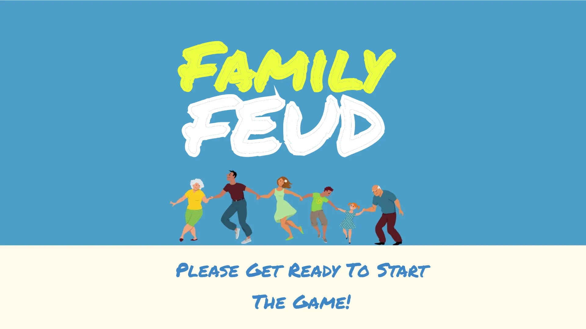 Family Feud Customizable Template for Google slides