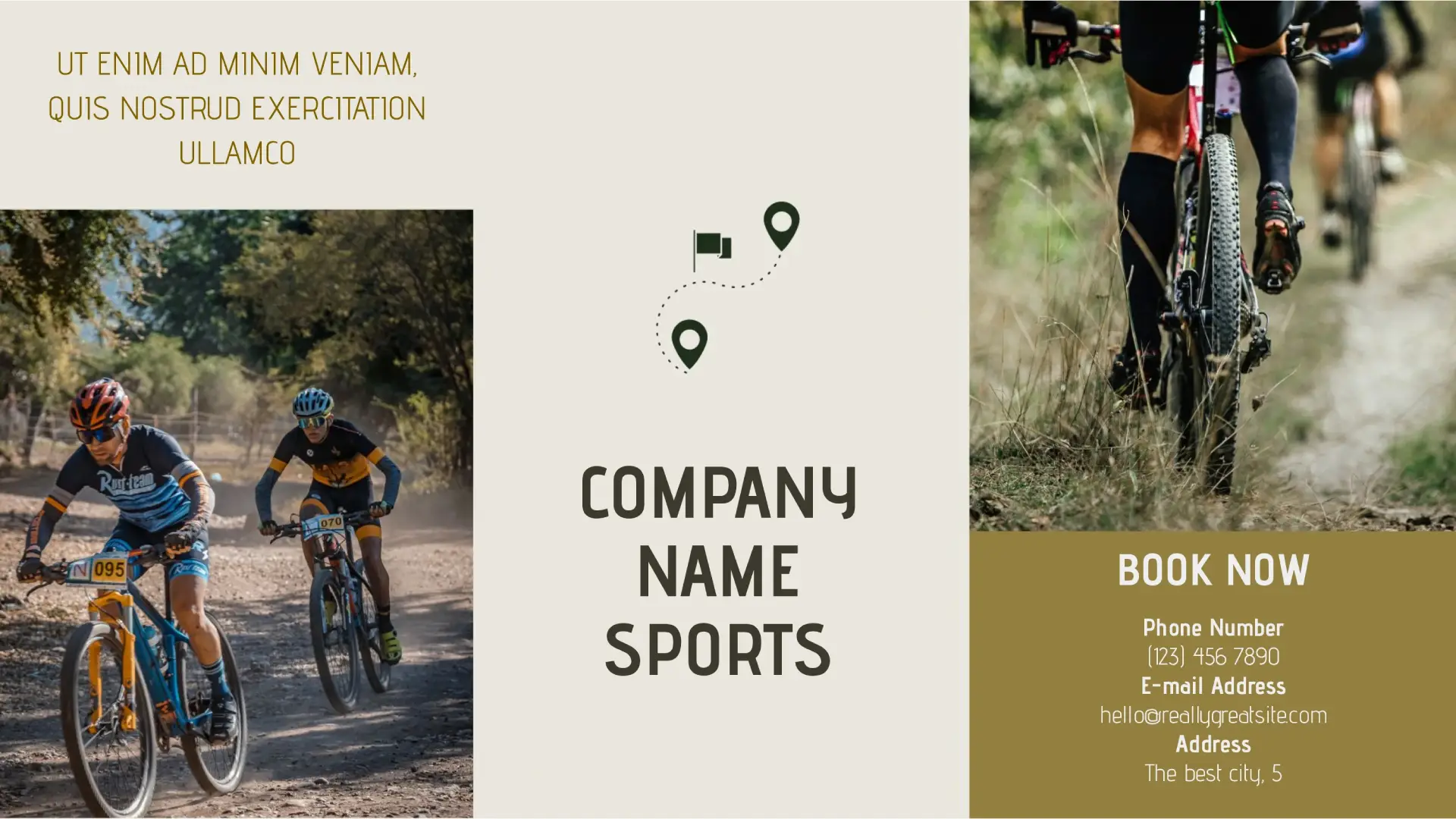 Brochure Sports Company for Google Slides