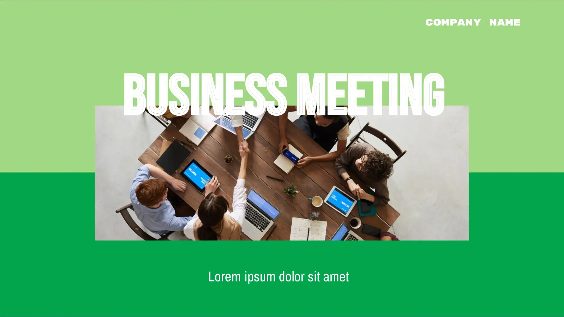 Business meeting Template for Google Slides