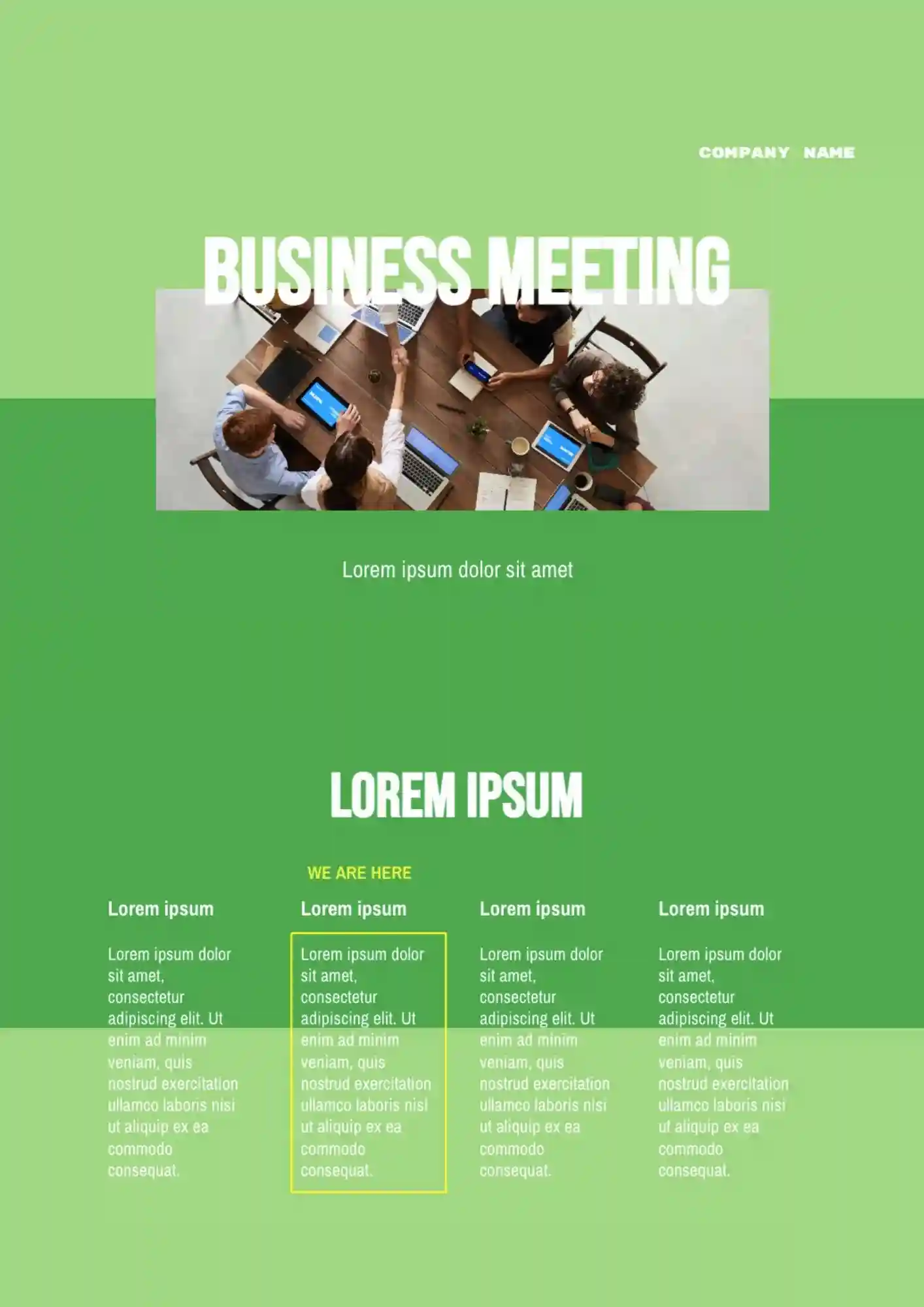 Business Meeting Template