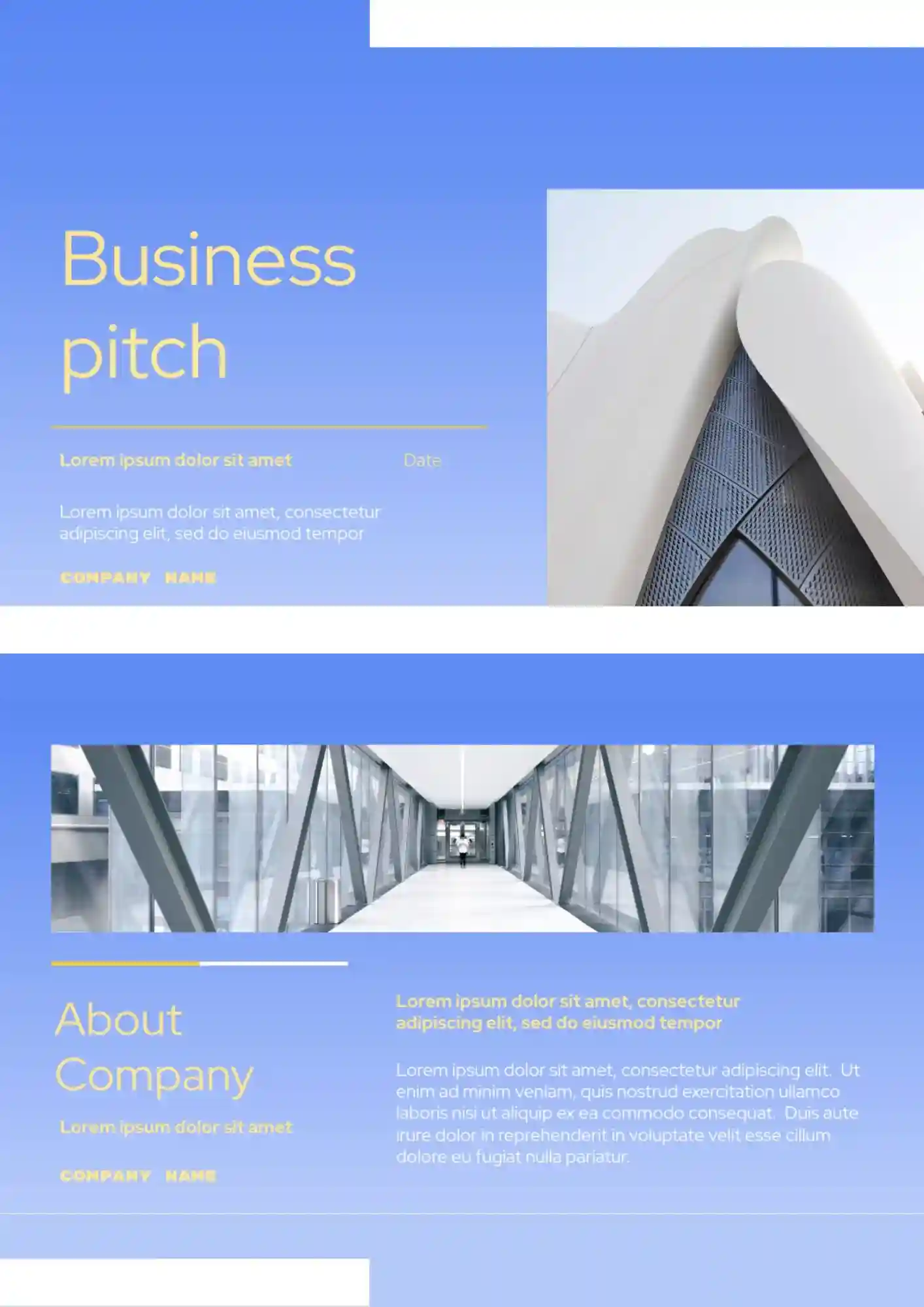 Business Pitch Template