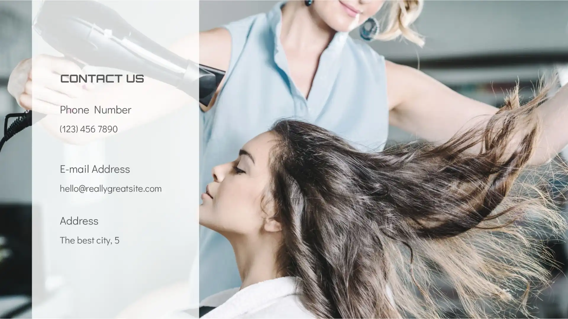 Hair Salon page 5 Template for Google Slides
