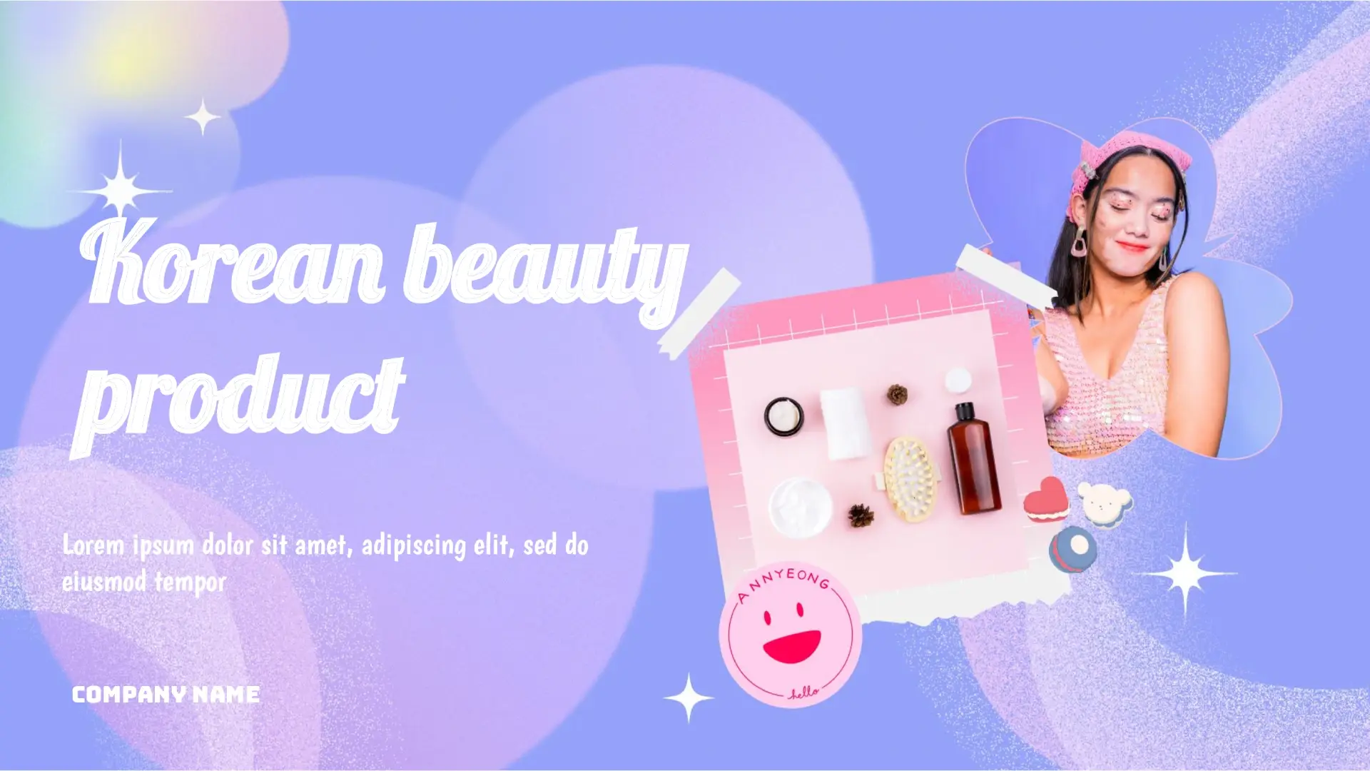Korean Beauty Product for Google Slides