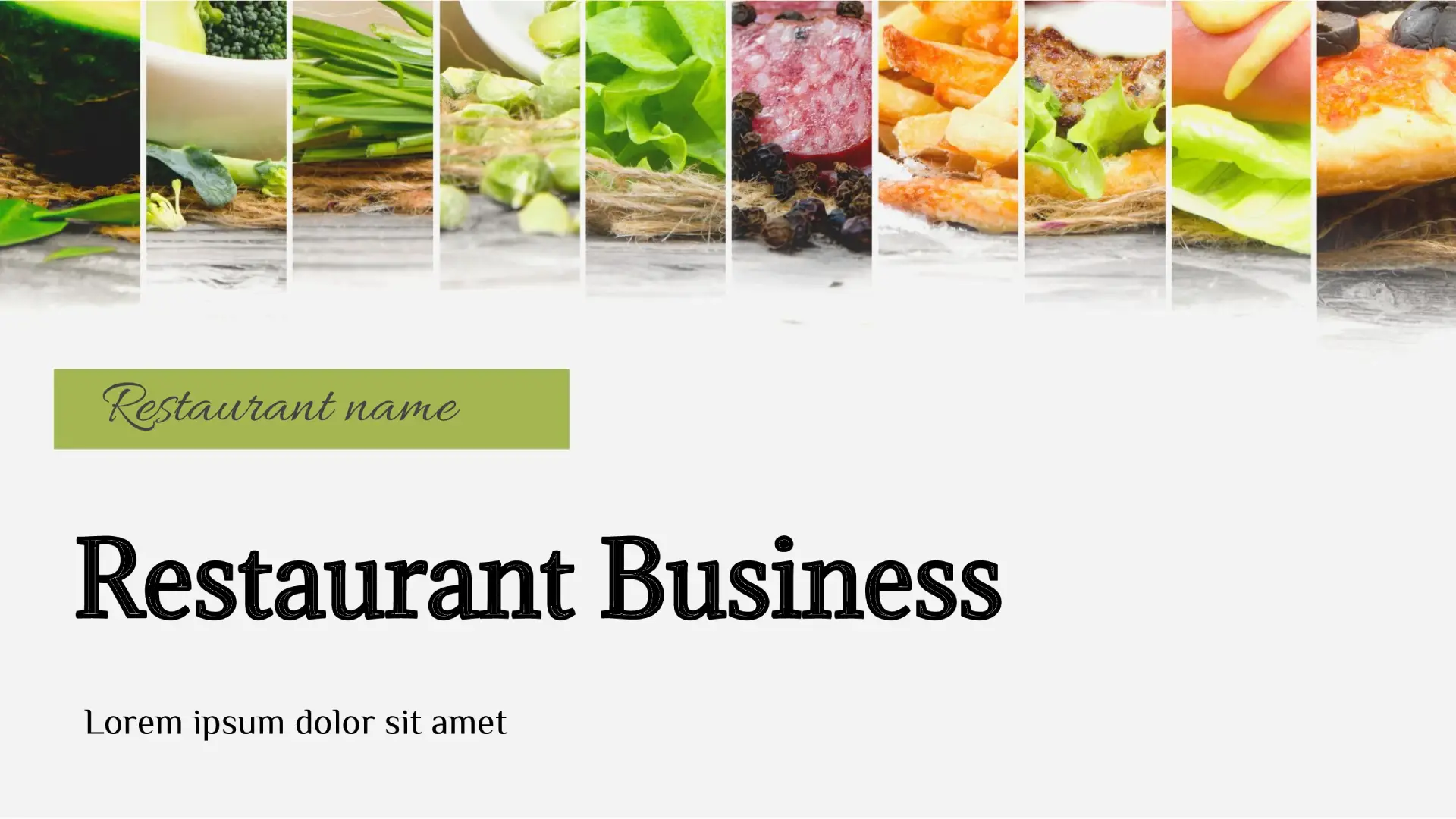 Restaurant Business Template
