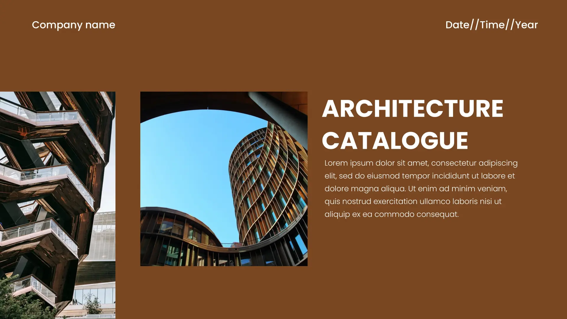 Architecture portfolio Catalog Template for Google Slides