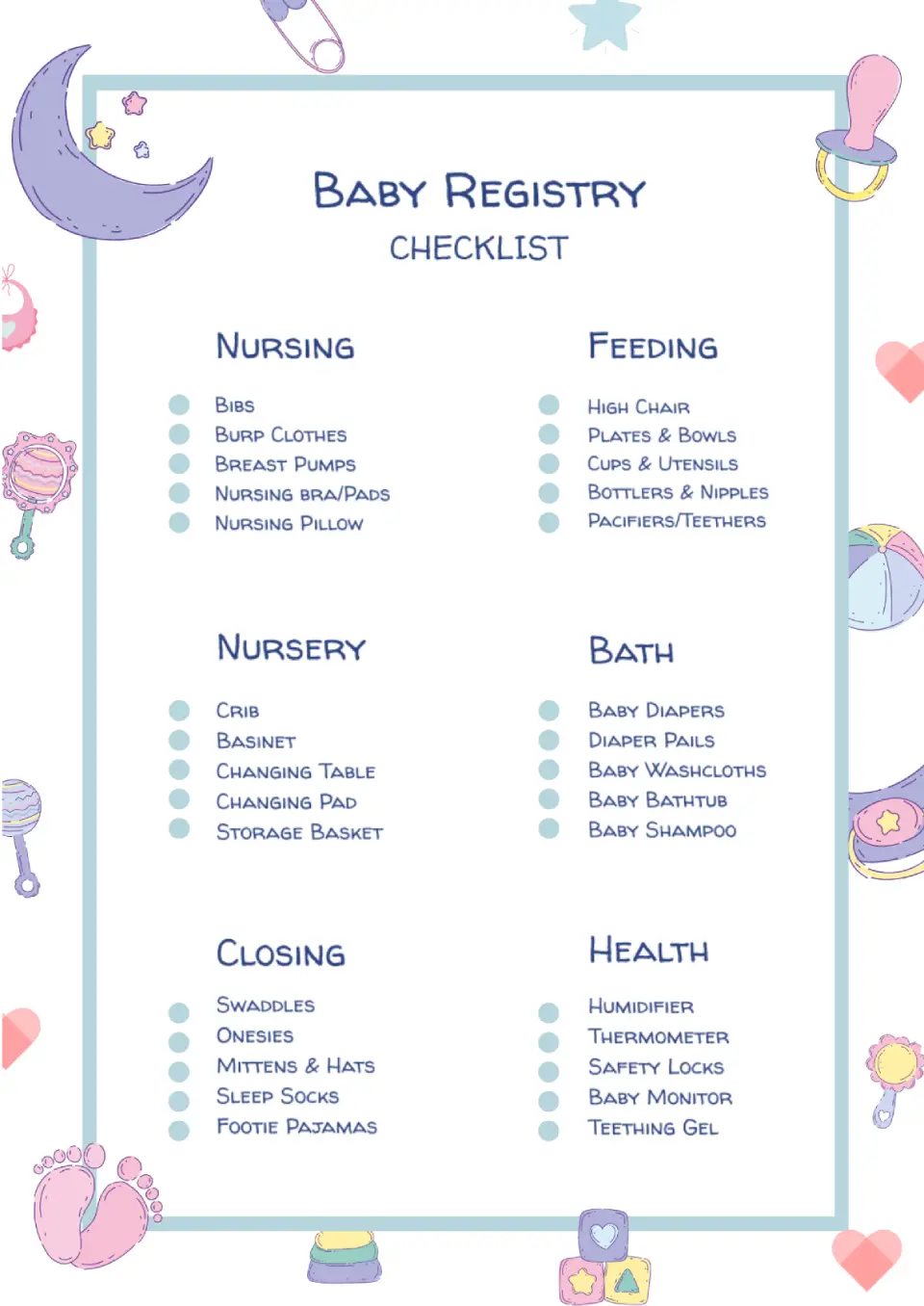 Baby registry 2024 checklist 2019