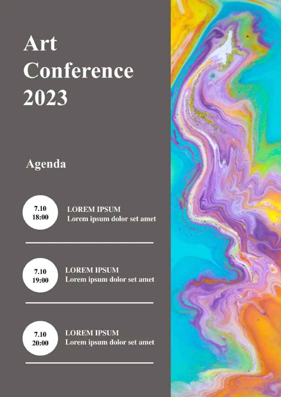 Conference Agenda Template for Google Docs