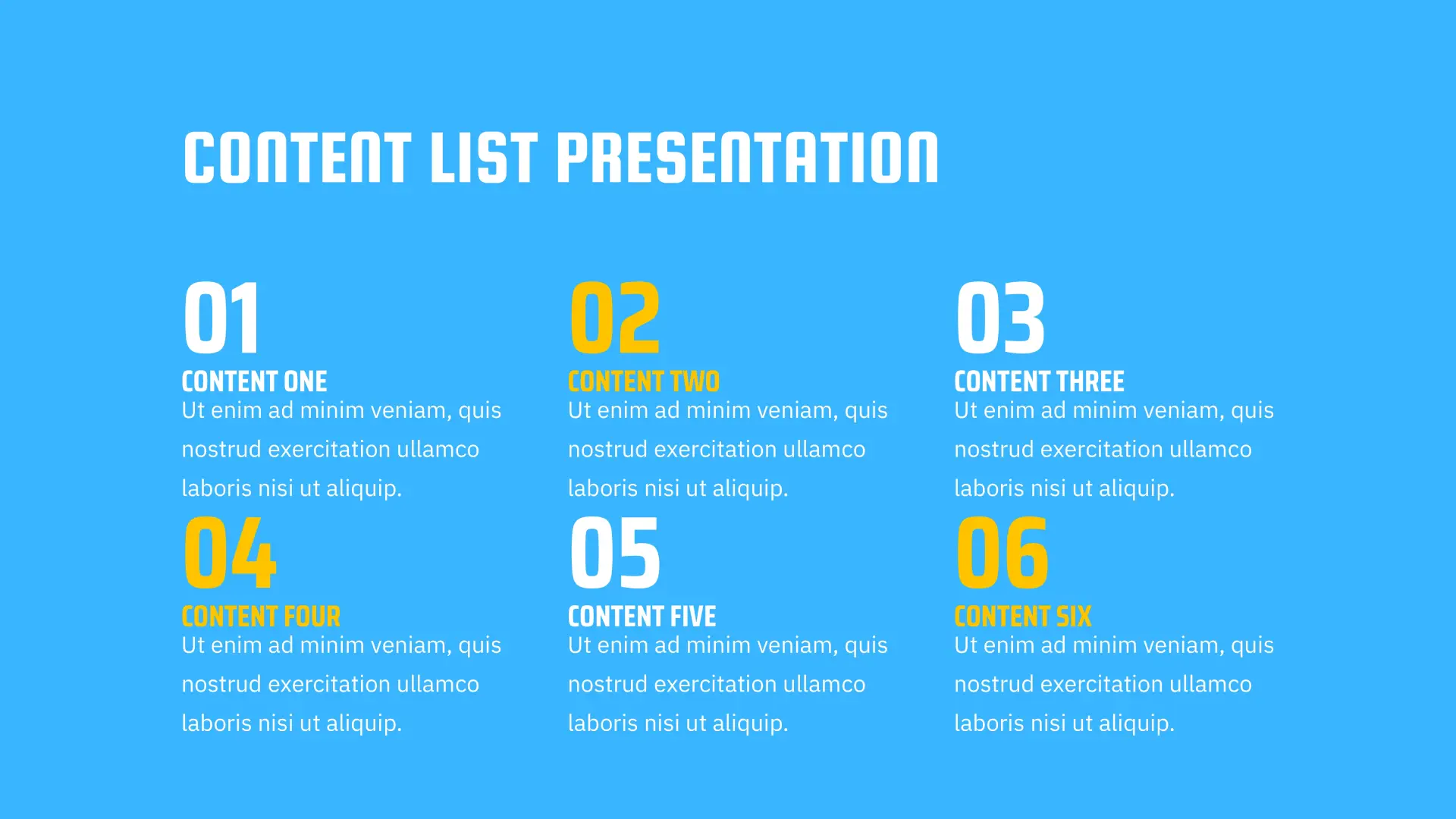 Content Marketing page 3 Template for Google Slides