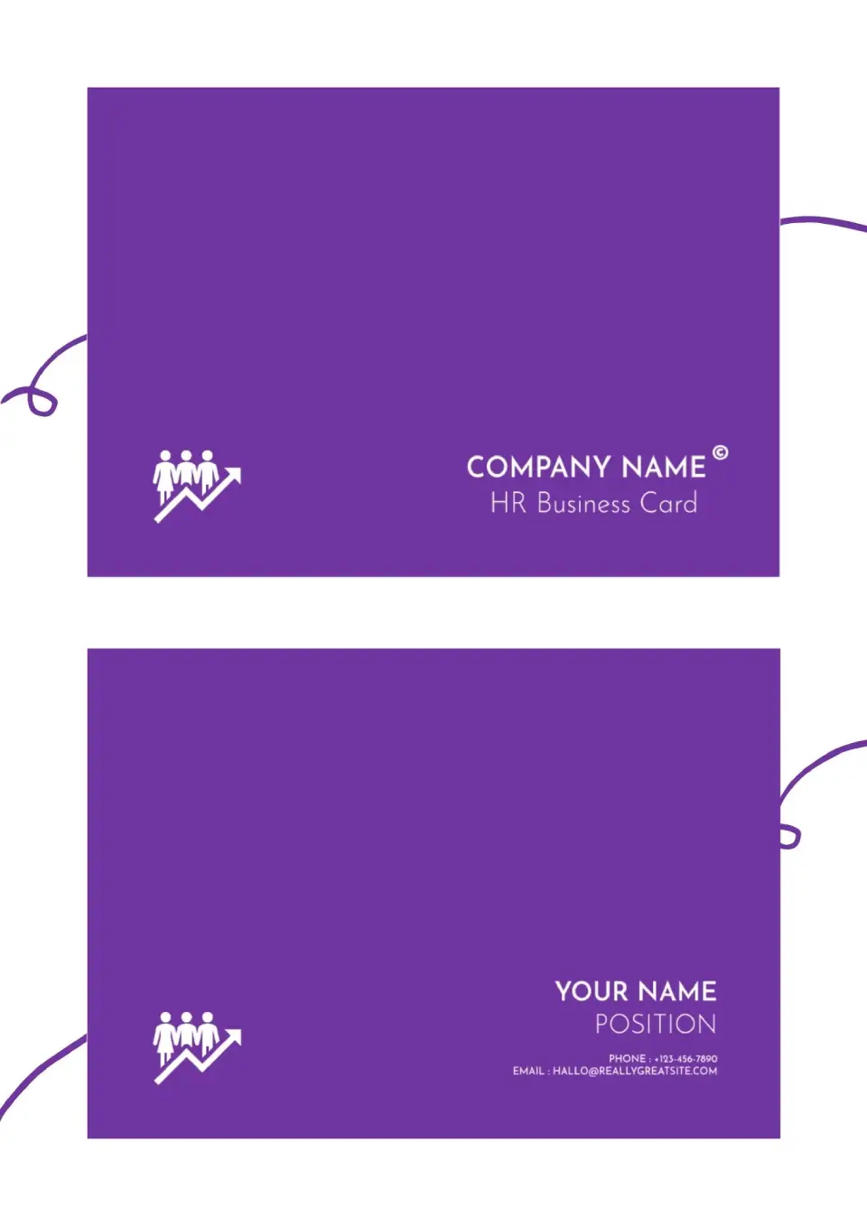 HR Business Card Template