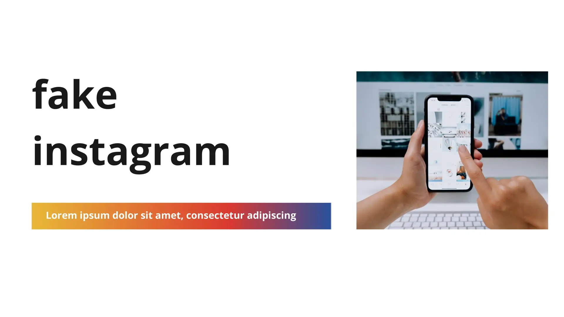 Fake instagram Template for Google Slides