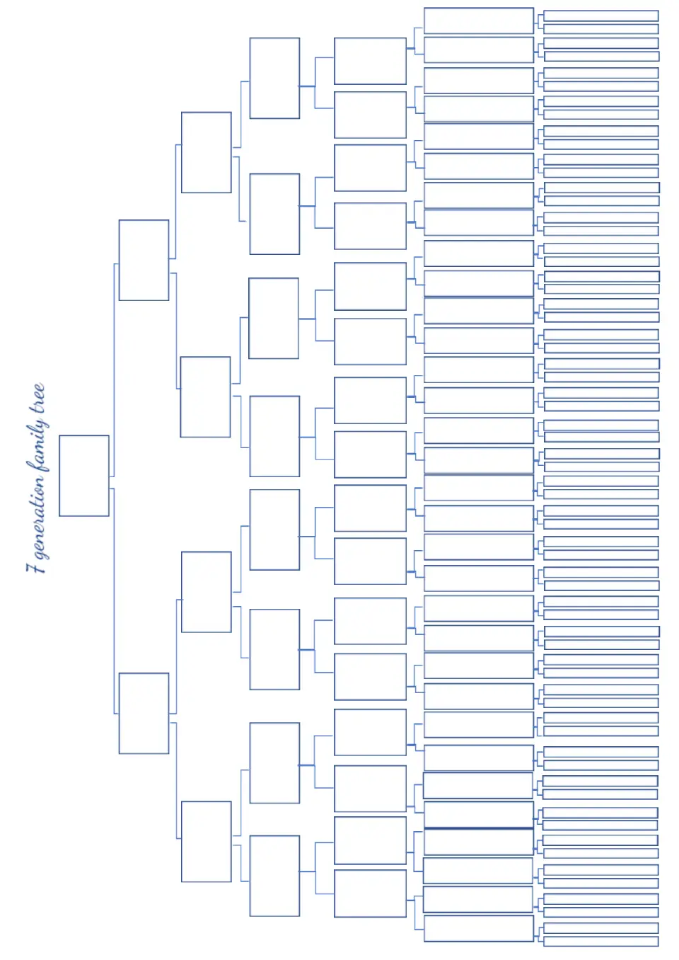 Free Generation Family Tree Template For Google Docs