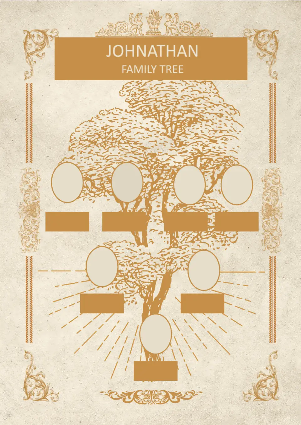 Genogram 3 Generations for Google Docs