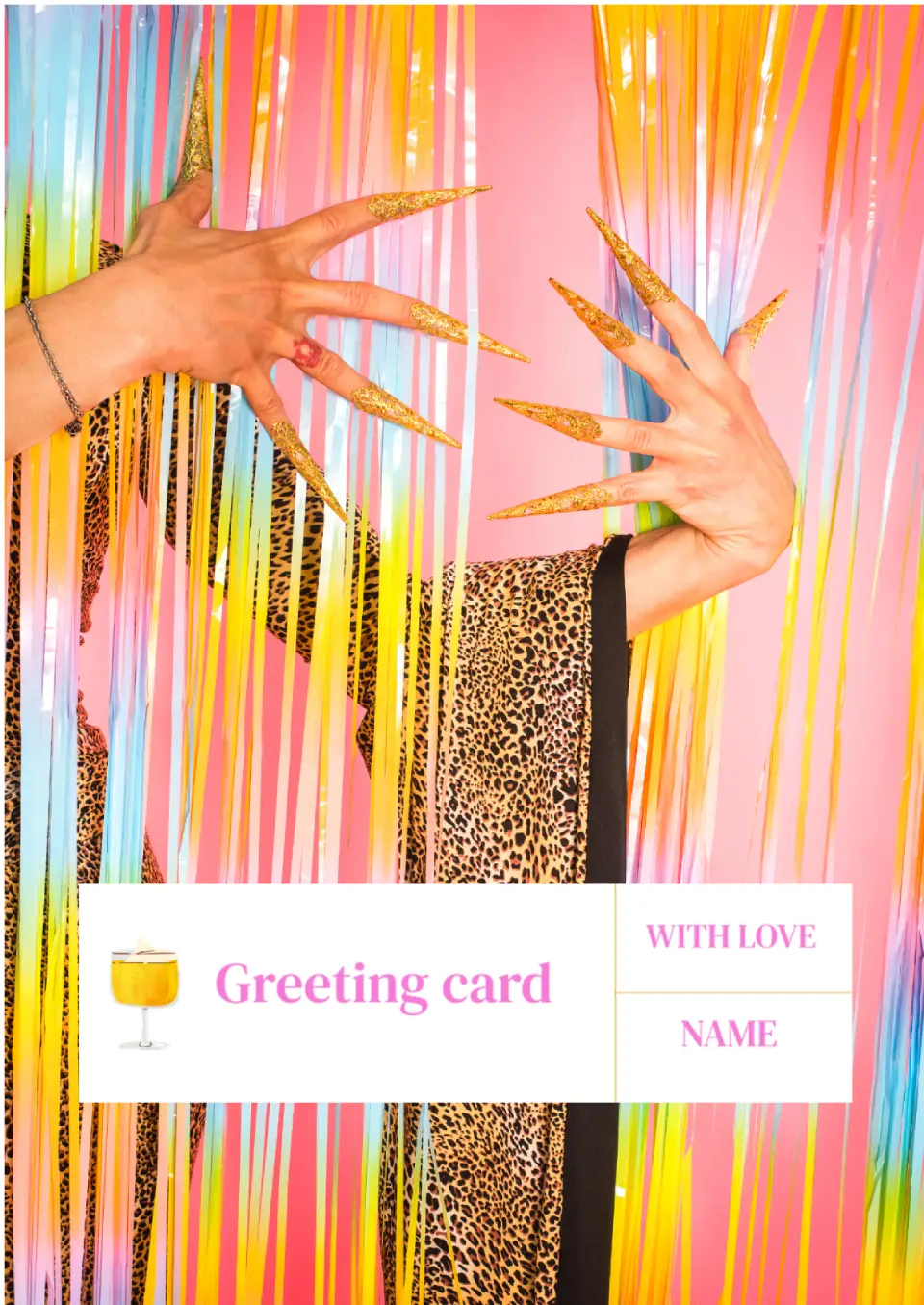Greeting card template for Google Docs