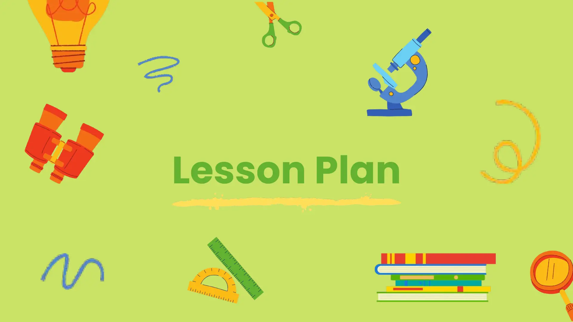 Simple Lesson Plan Template Free Google Slides Templates
