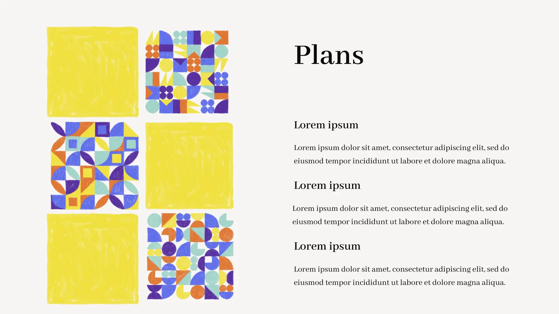 Lesson planner Plans Template for Google Slides
