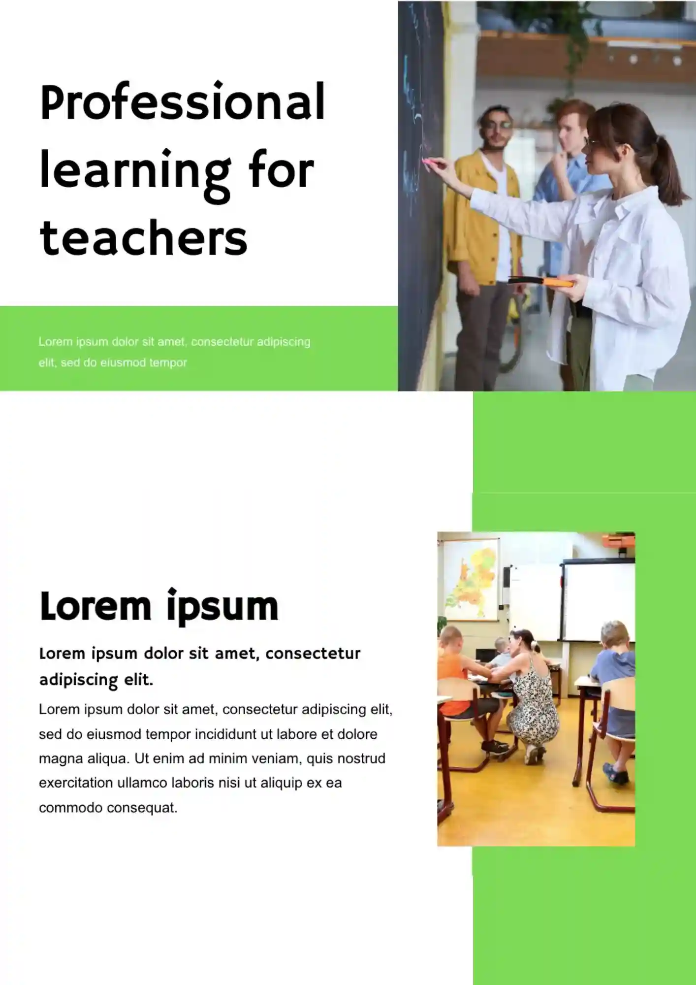 Professional Learning For Teachers Template