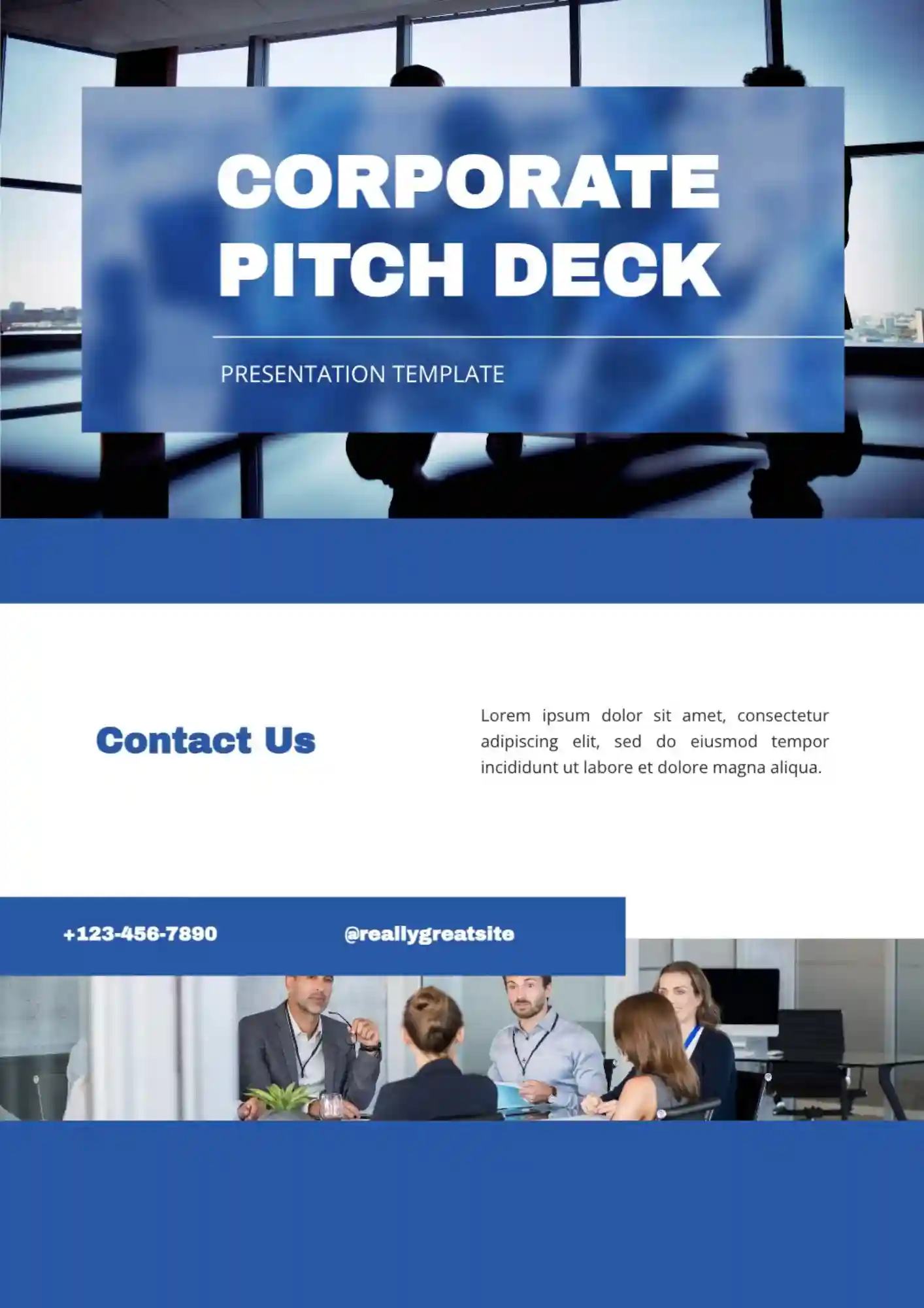 Corporate Pitch Deck Template – Free Google Slides Template - NEW!