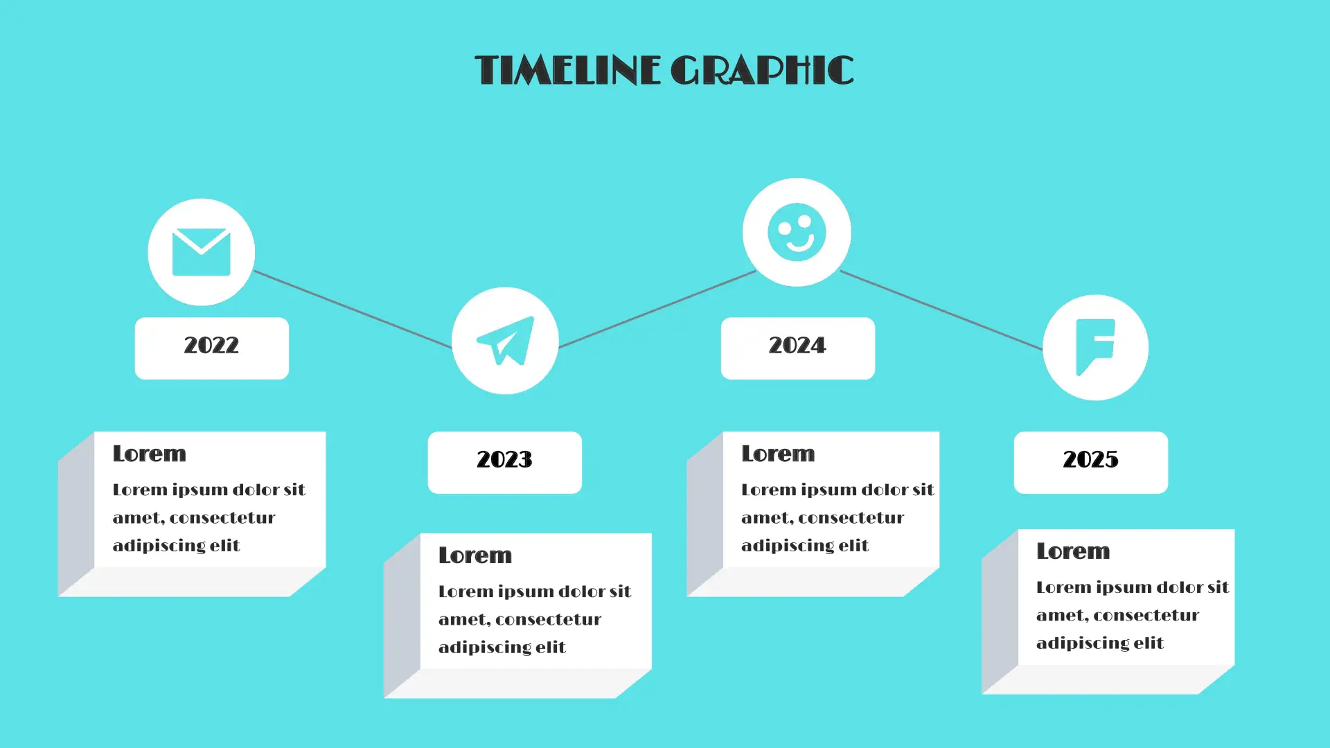 Creative Timeline page 4 Template for Google Slides