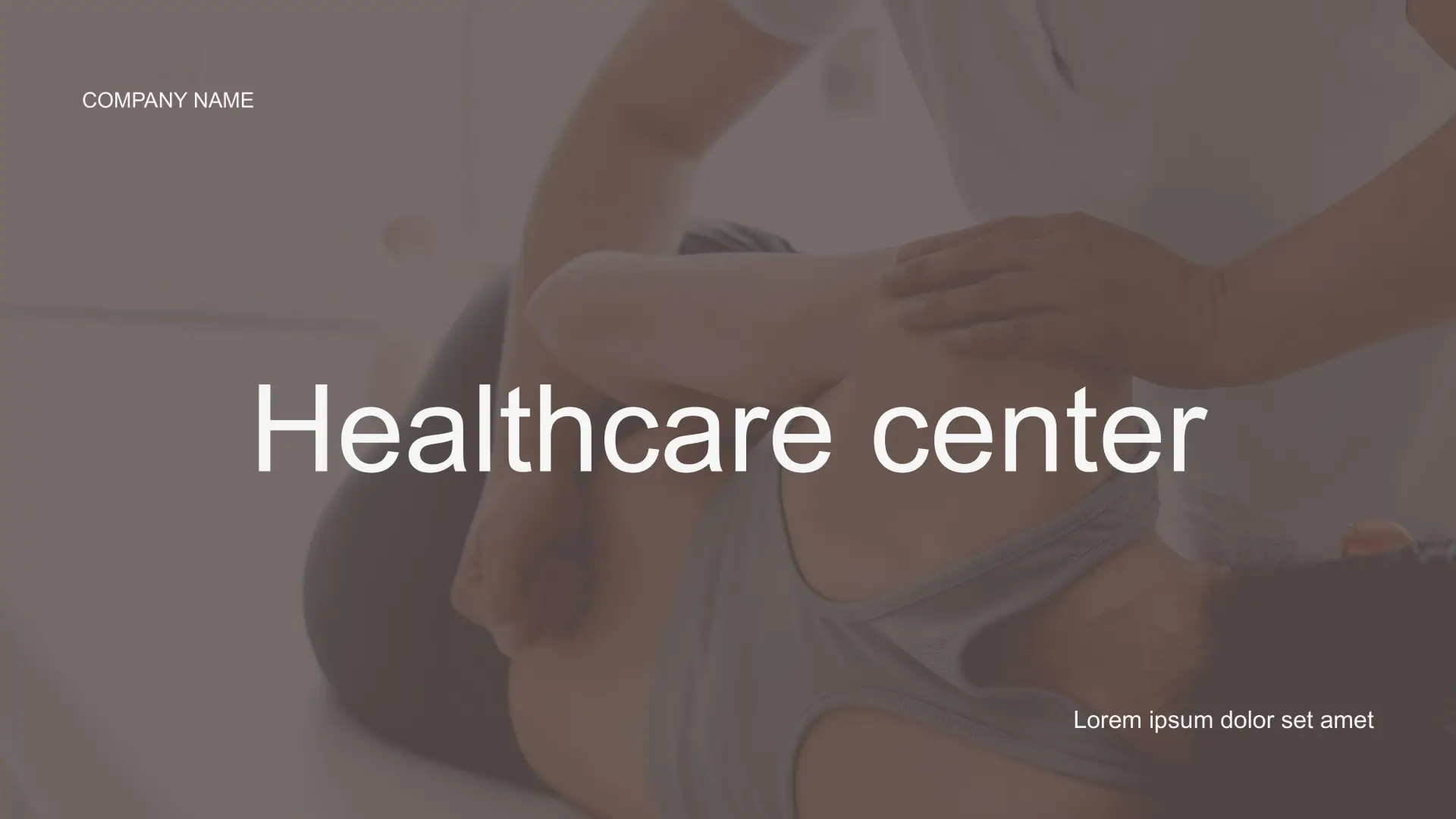 Healthcare Center Template for Google Slides