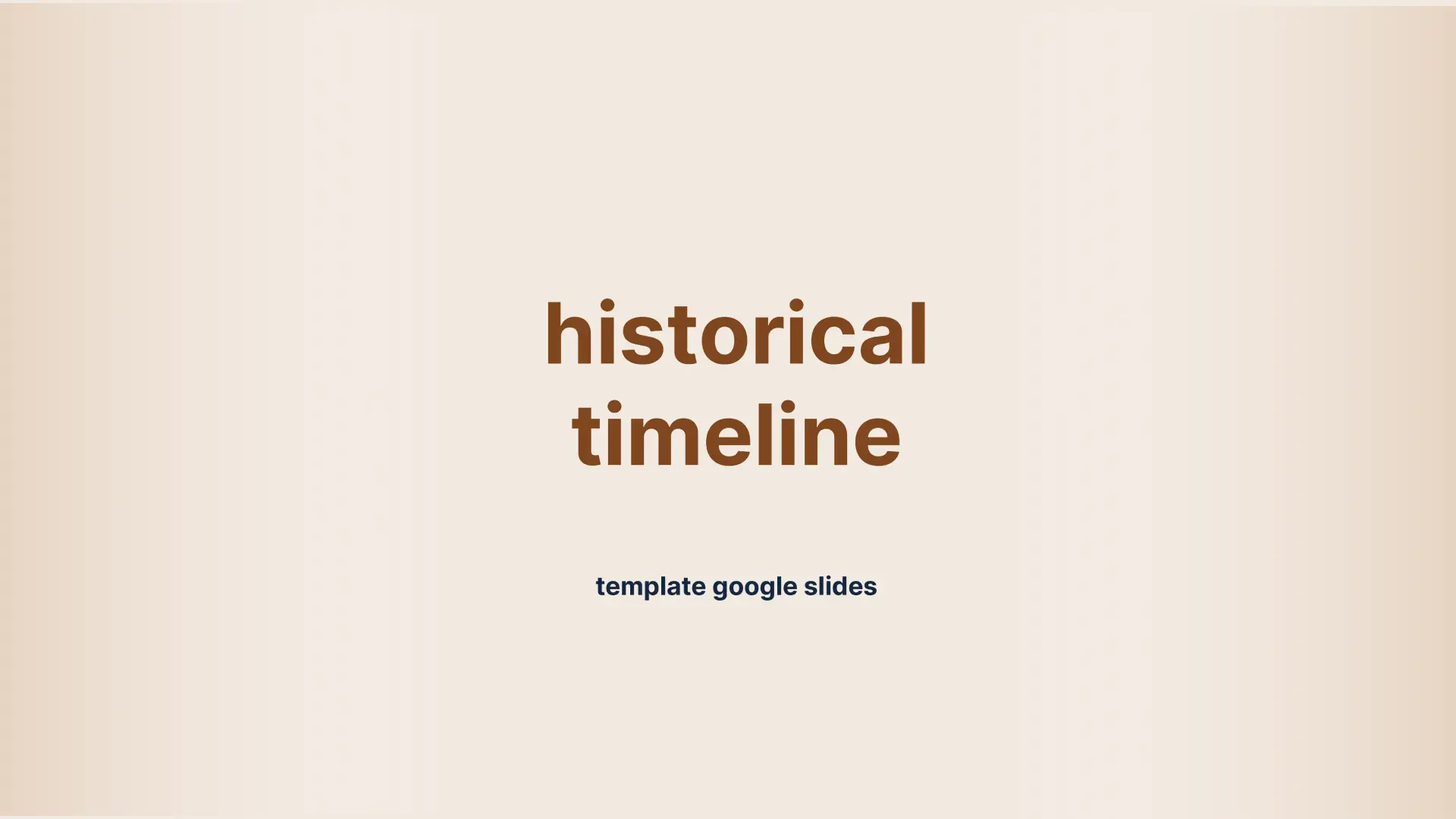 History Timeline Template for Google Slides