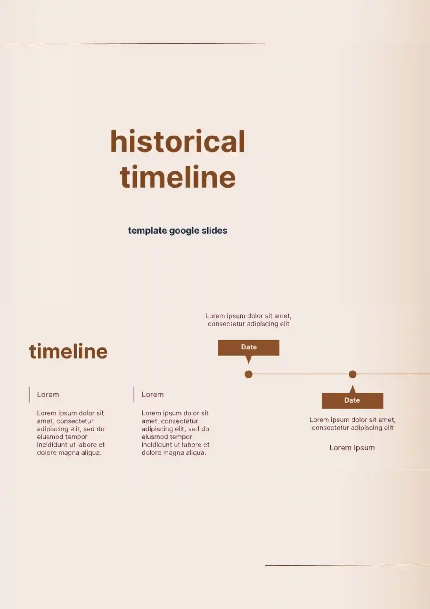 History Timeline Template