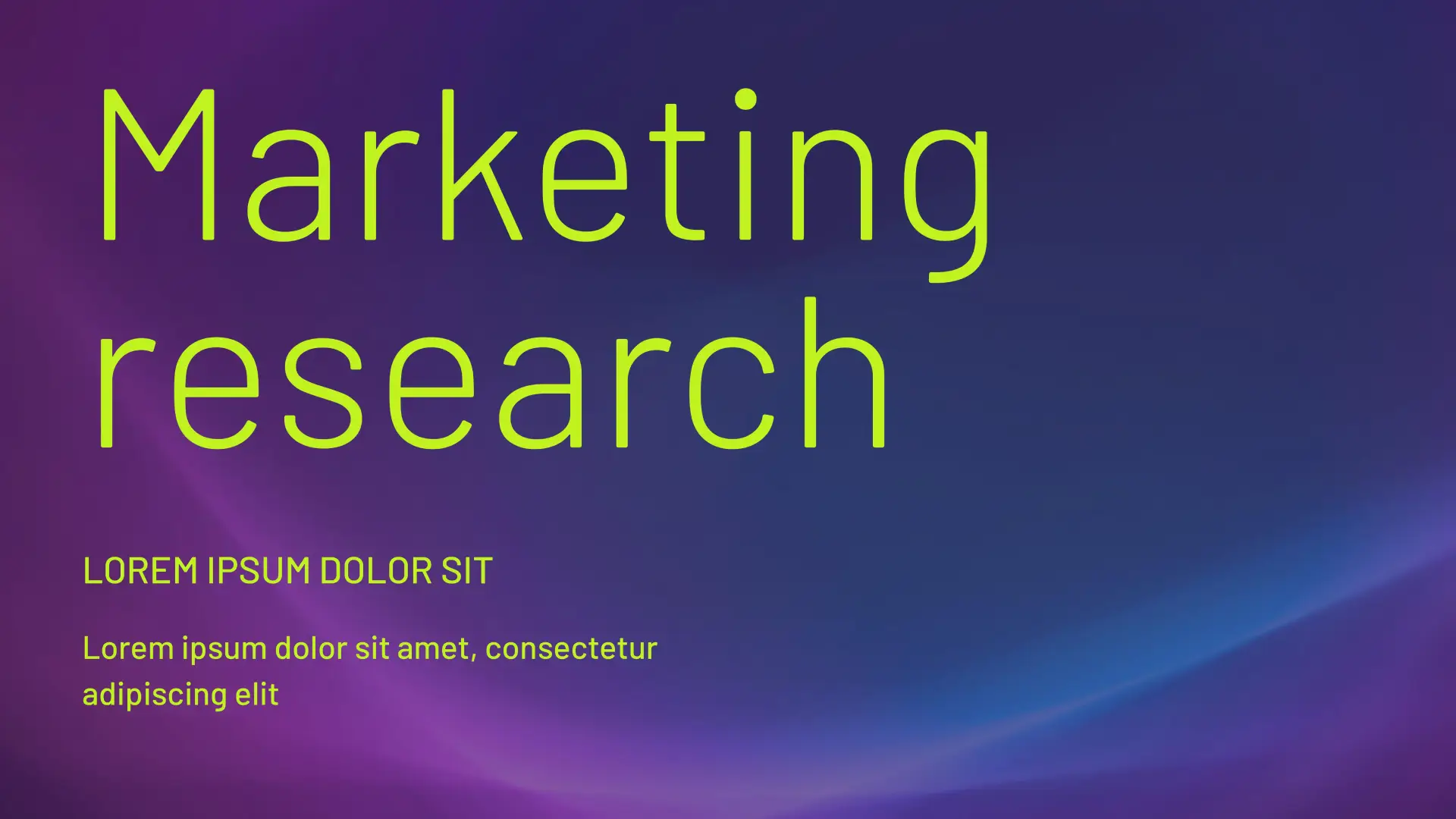 Marketing Research Template for Google Slides