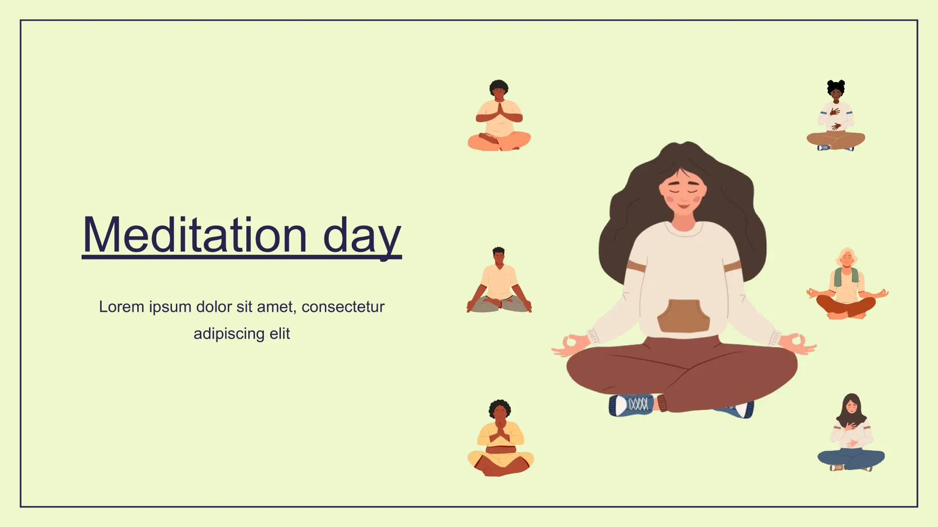 Meditation Day Template for Google Slides