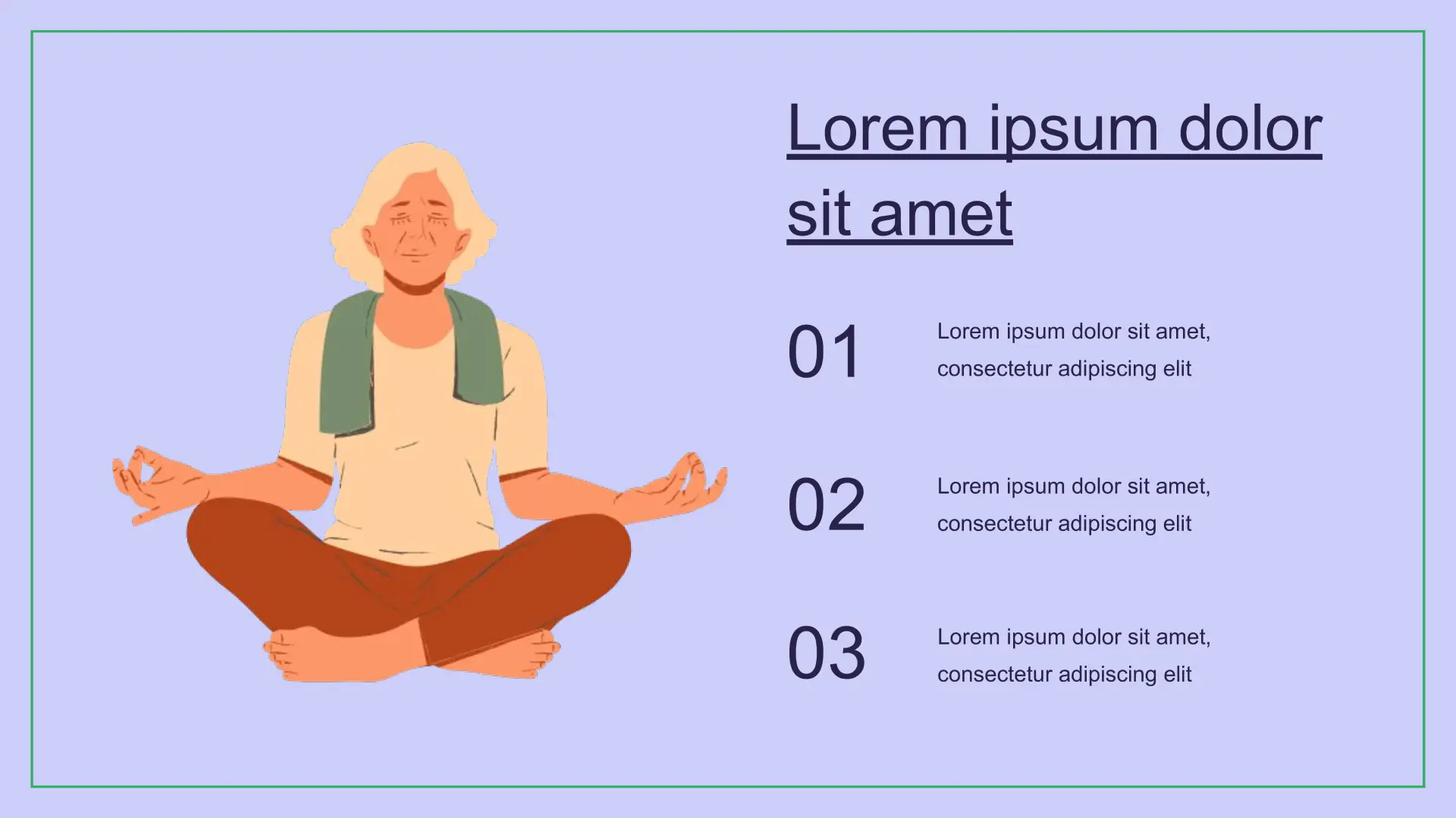 Meditation Day page 4 Template for Google Slides