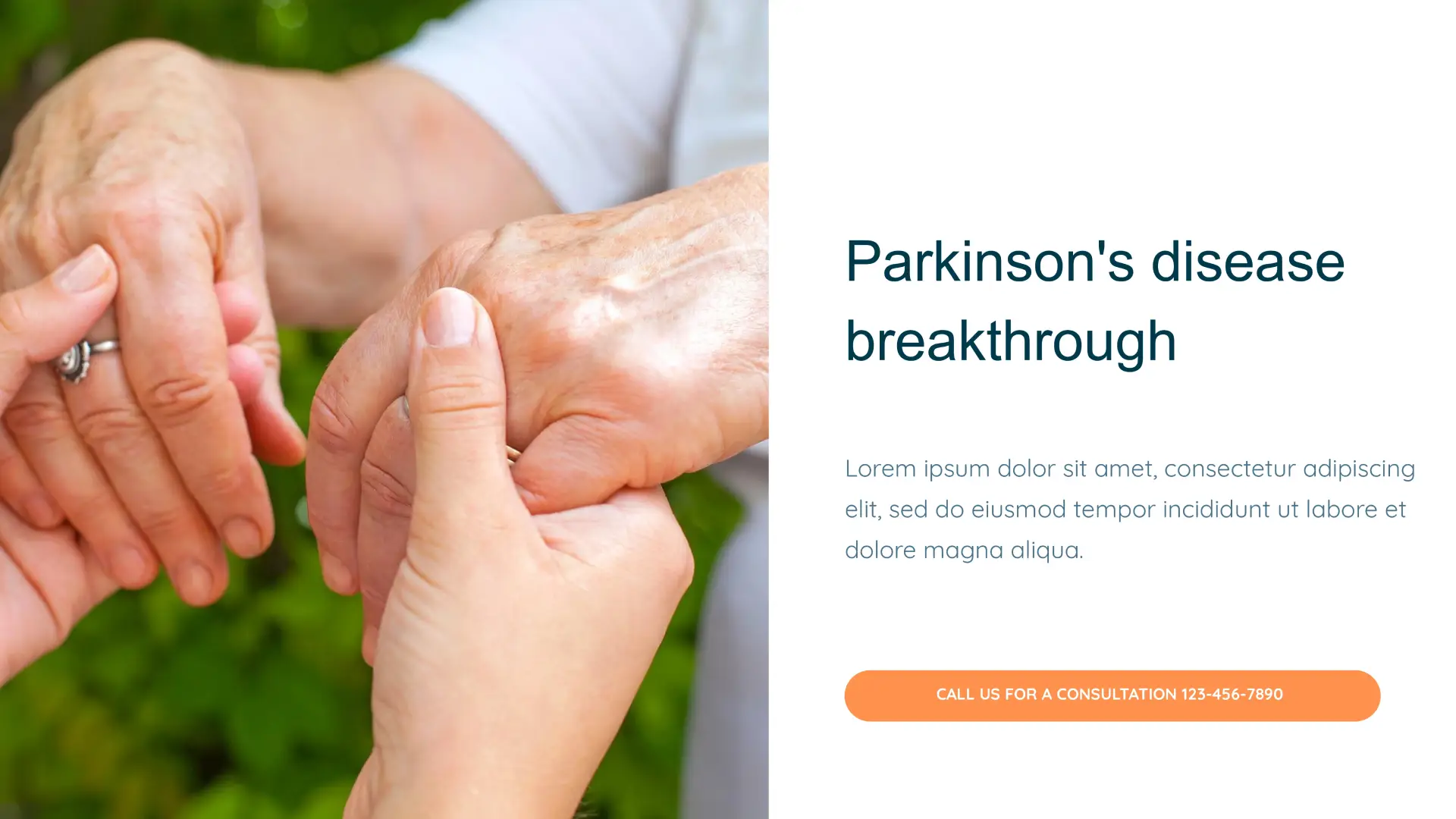 Parkinson's disease breakthrough Template for Google Slides