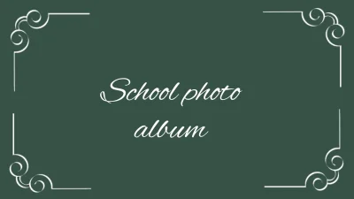 School Photo Album Template
