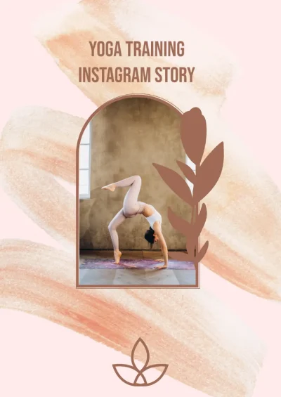 Yoga Training Instagram Story Template