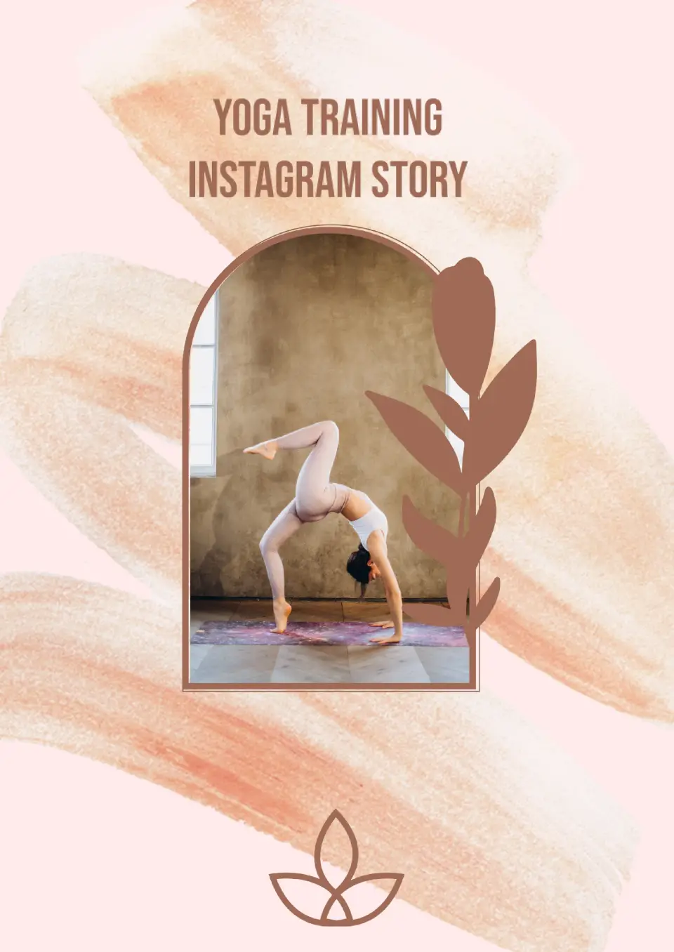Yoga Training Instagram Story Template for Google Docs