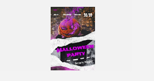 Halloween Flyer Template in the form Google Docs