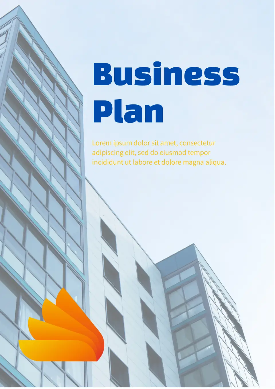 Attractive Business Plan Template for Google Docs