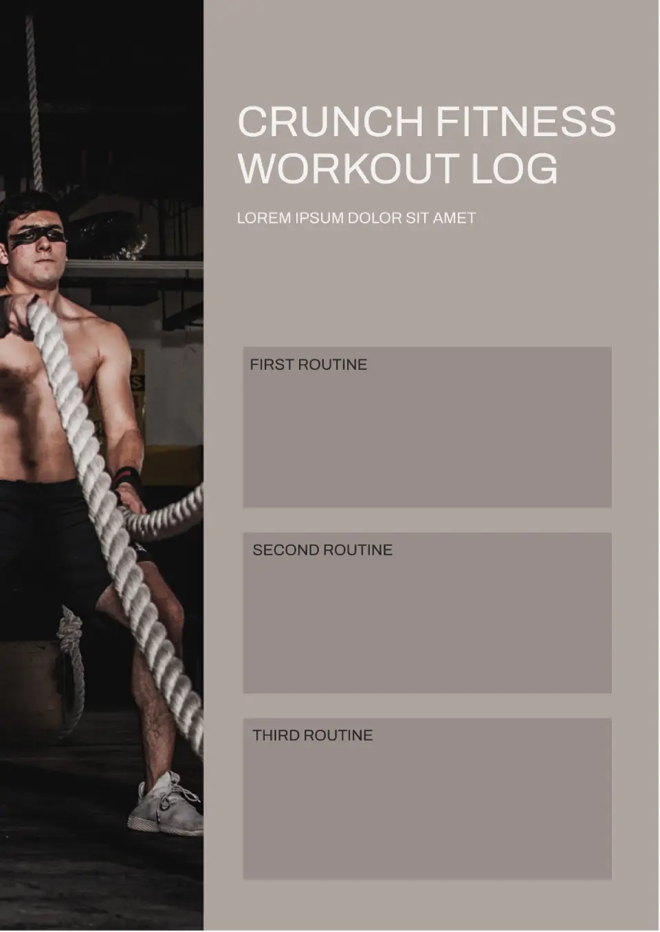 Crunch Fitness Workout Template