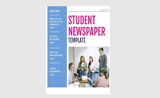Free-Editable-Online-Student-Newspaper-Template