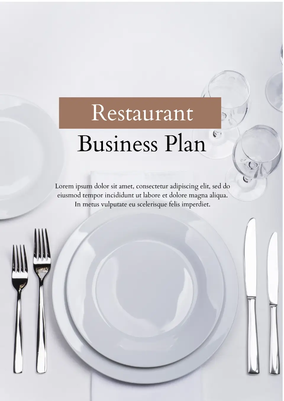 Restaurant Business Plan Template for Google Docs