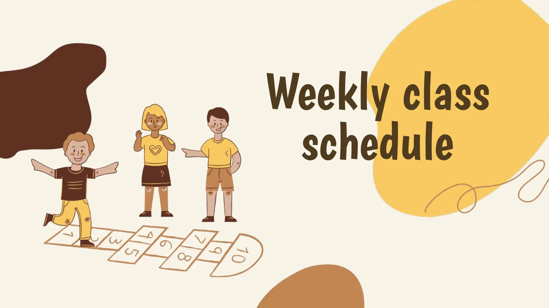 Weekly Class Schedule Template for Google Slides
